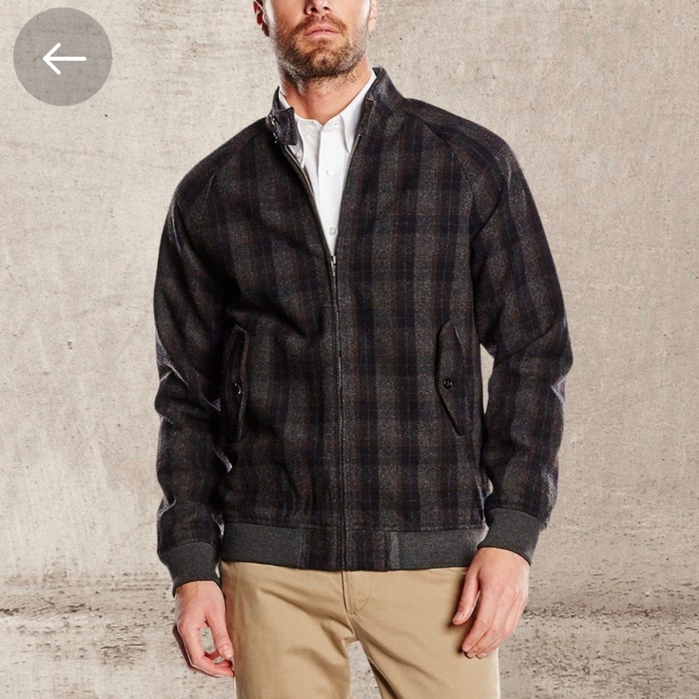 Ben Sherman Men's Harrington Wool Jacket